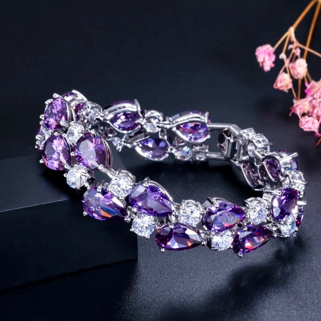 Wedding Jewelry - Cubic Zirconia Bridal Bracelet - More Colors