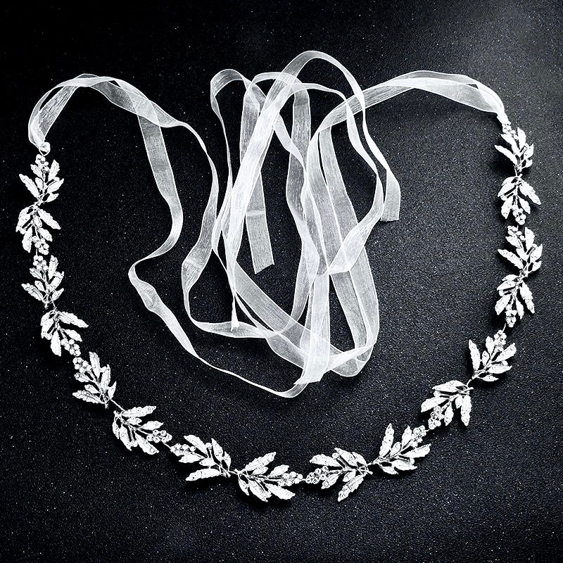 Wedding Accessories - Silver Crystal Bridal Belt 