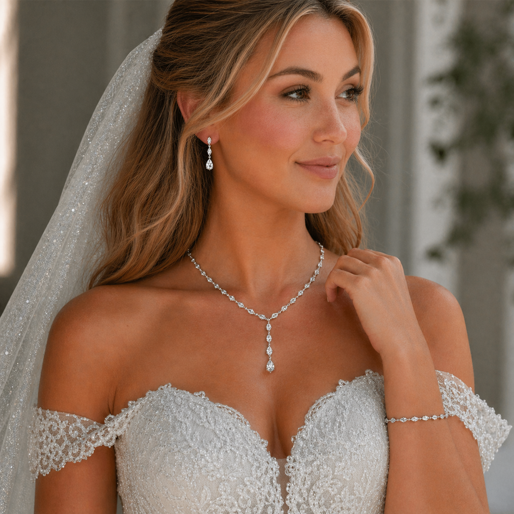 open lace back dress Sensational Gold Drop Earrings - All Jewelry main image 0
