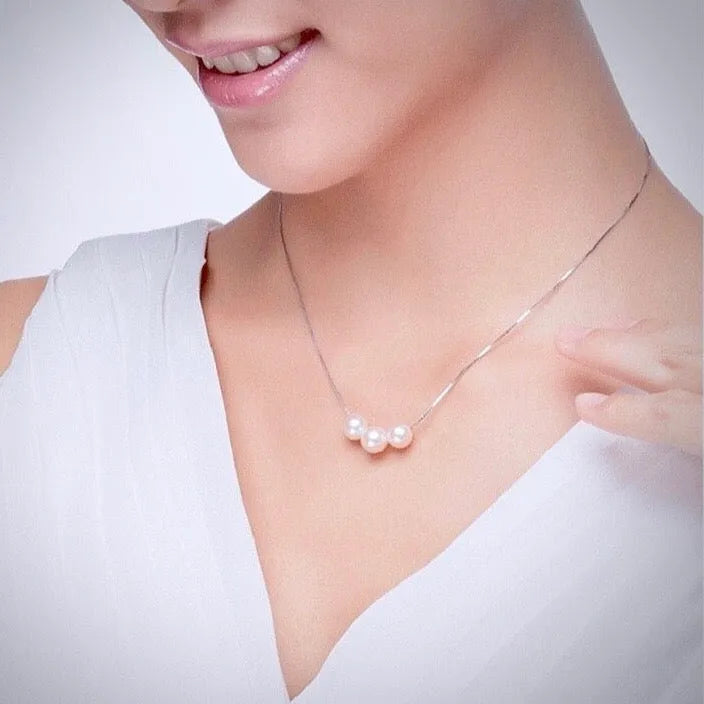 Wedding Jewelry - Pearl Bridal / Bridesmaids Necklace Necklace Only