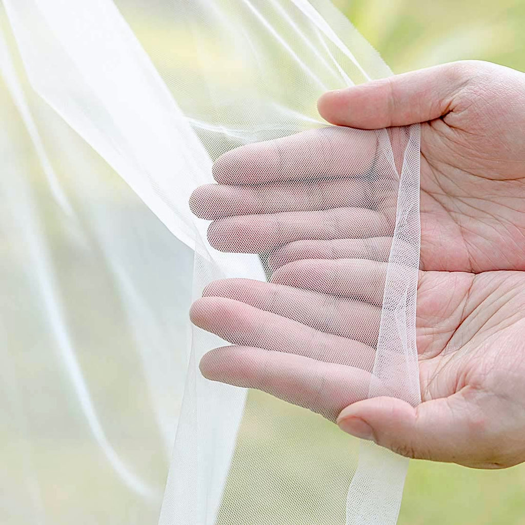 Wedding Veils - Raw- Edge 2-Tier Fingertip Bridal Veil - Available in White, Off-White and Ivory