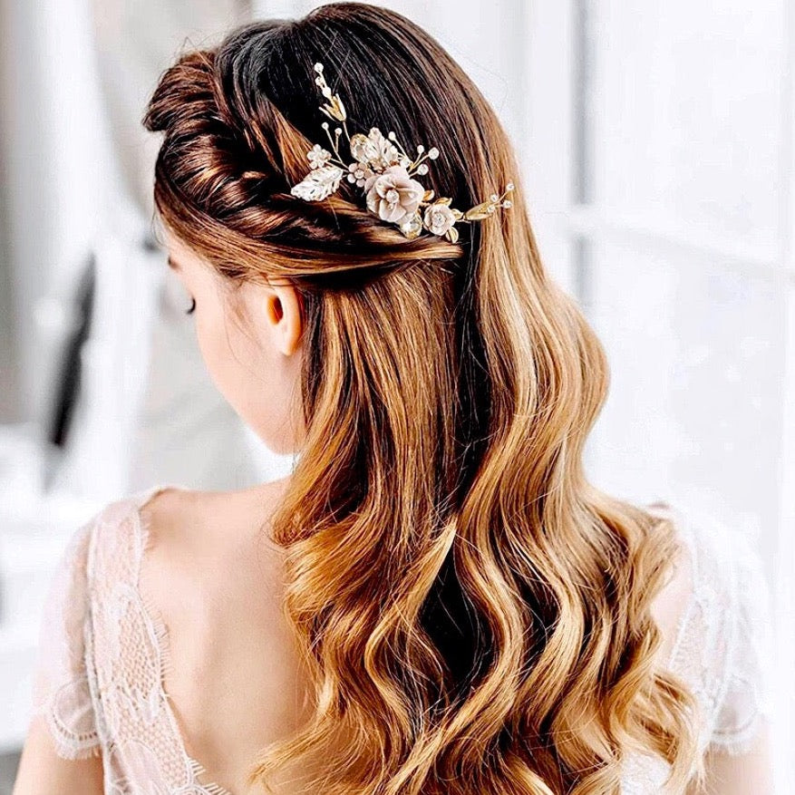 chokolade Du bliver bedre Glatte Wedding Hair Accessories - Bohemian Gold Bridal Hair Comb | ADORA by Simona