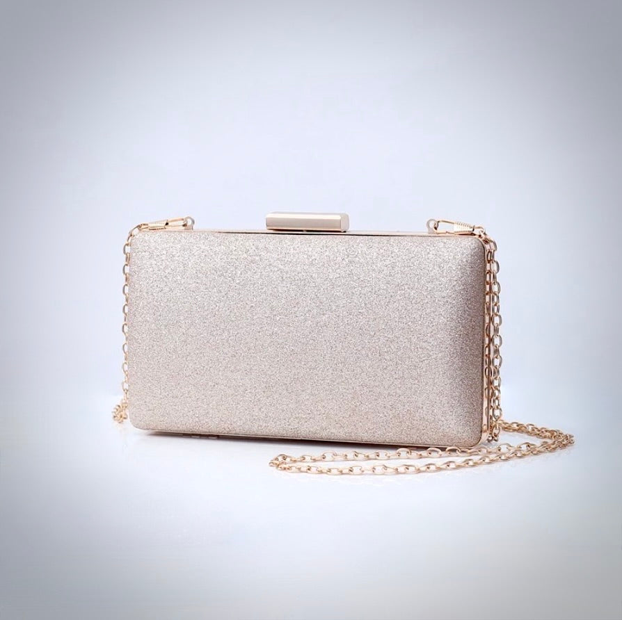 Champagne colour clutch bag Clearance