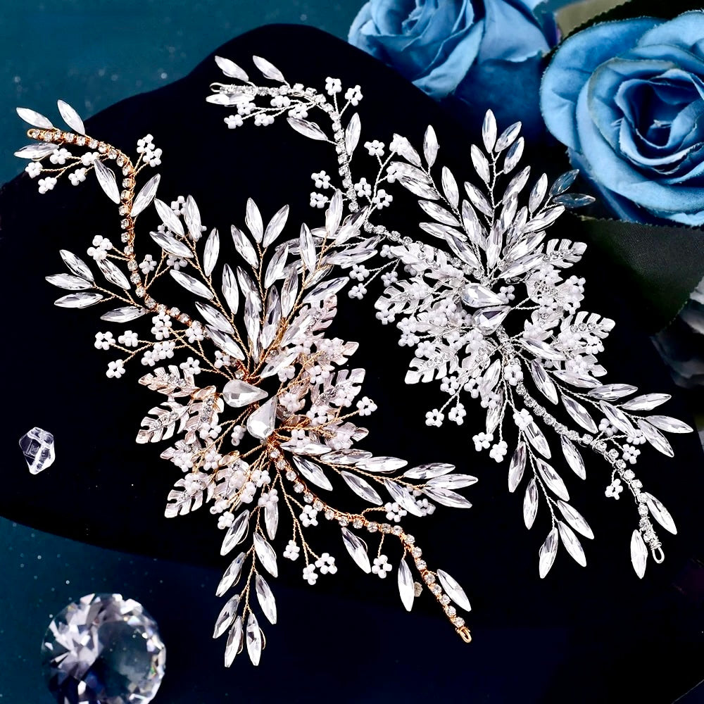 Wedding Hair Accessories - Crystal Bridal Hair Clip/Vine - Available in Silver and Gold