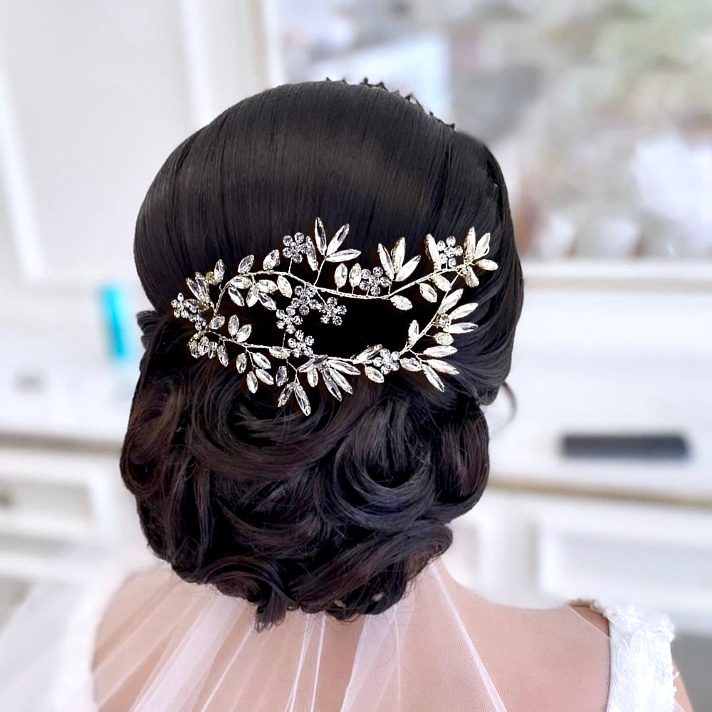 Wedding Hair Accessories - Crystal Bridal Hair Clip/Vine