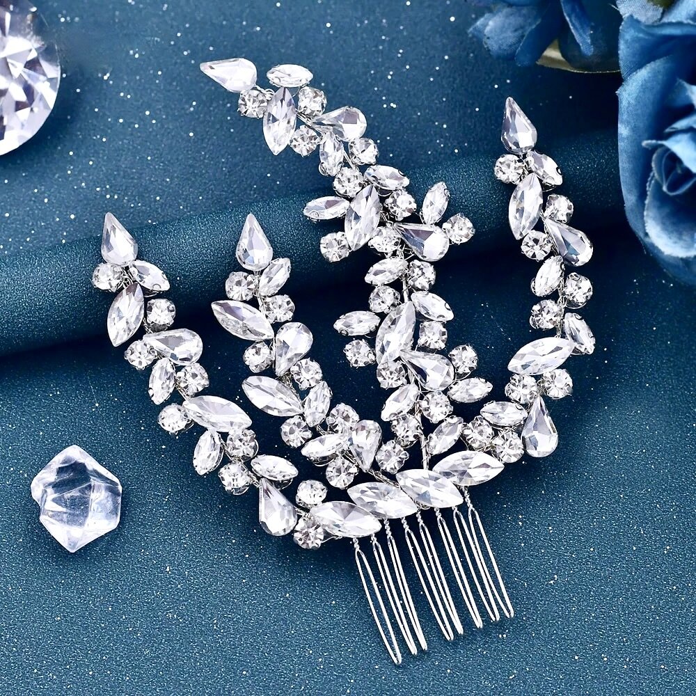 Wedding Hair Accessories - Rhinestone Crystal Bridal Headdress