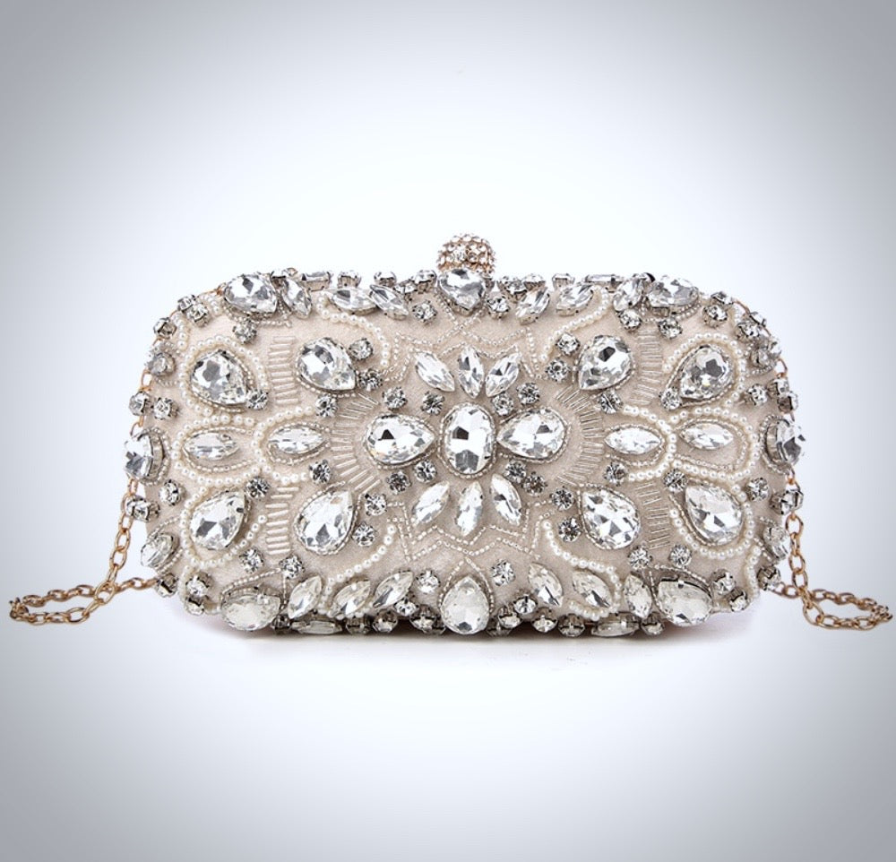 Wedding Accessories - Beaded Bridal Handbag Clutch