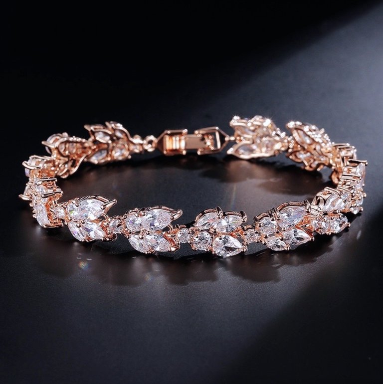 crystal bracelet gold
