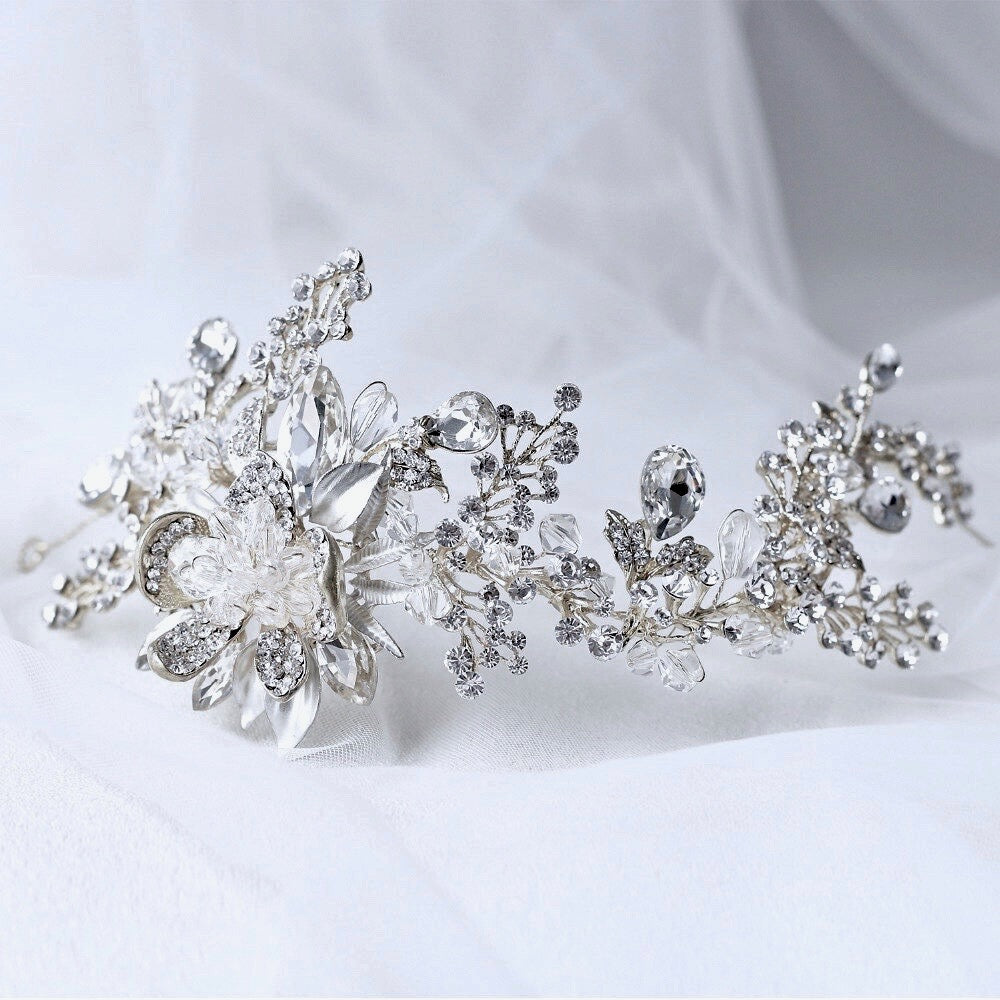 Wedding Hair Accessories - Austrian Crystal Bridal Headband / Hair Vine