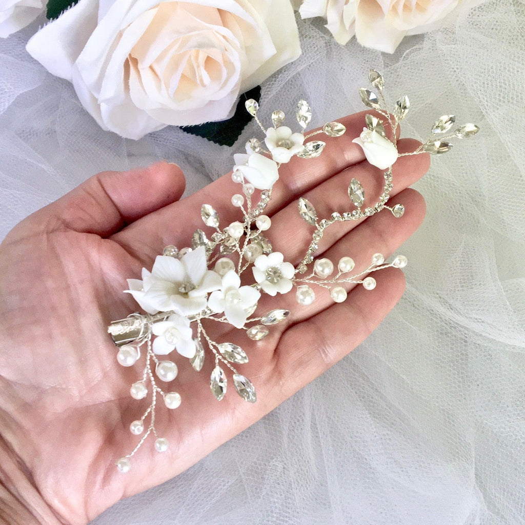 Porcelain Blossom Hair Pin