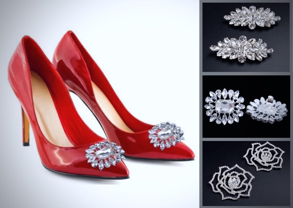 "Paris" - Crystal Bridal Shoe Clips