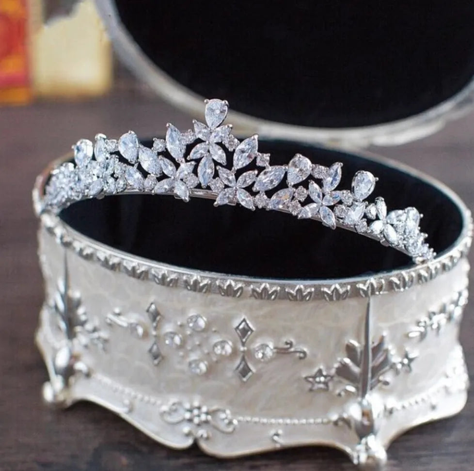 Wedding Hair Accessories - Wedding Cubic Zirconia Tiara