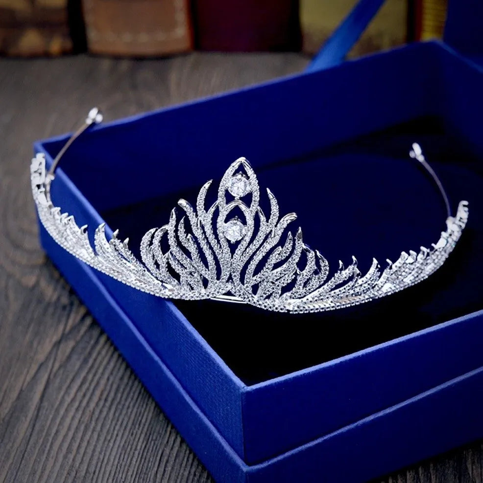 "Kendra" - Wedding Cubic Zirconia Tiara