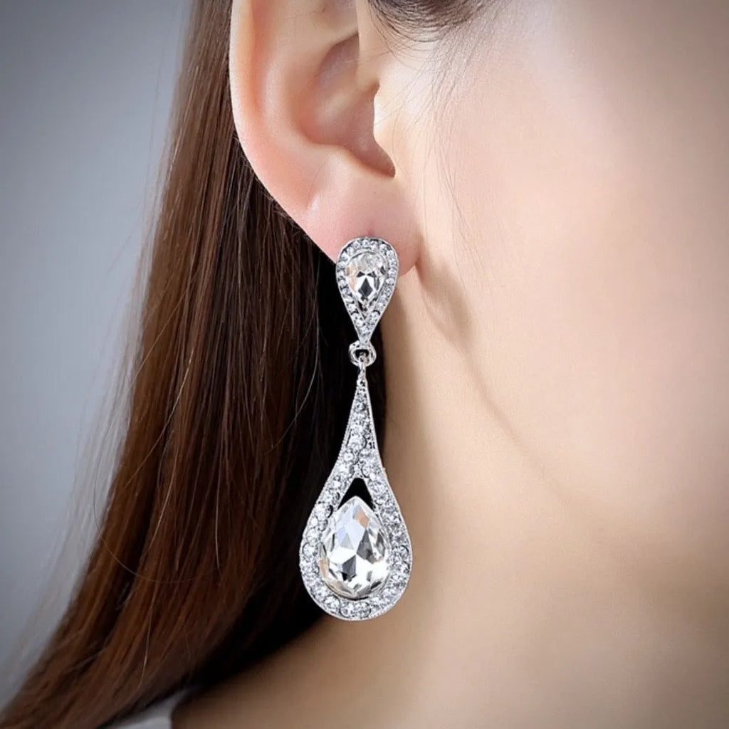 Wedding Jewelry - Crystal Bridal Earrings - More colors available