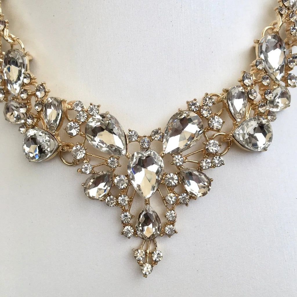 Wedding Jewelry and Accessories - Bridal 3-Piece Jewelry Set With Tiara - Available in Gold and Silver