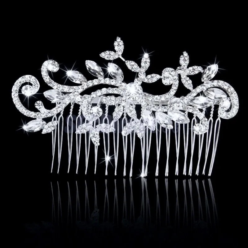 "Lucille" - Crystal Bridal Hair Comb