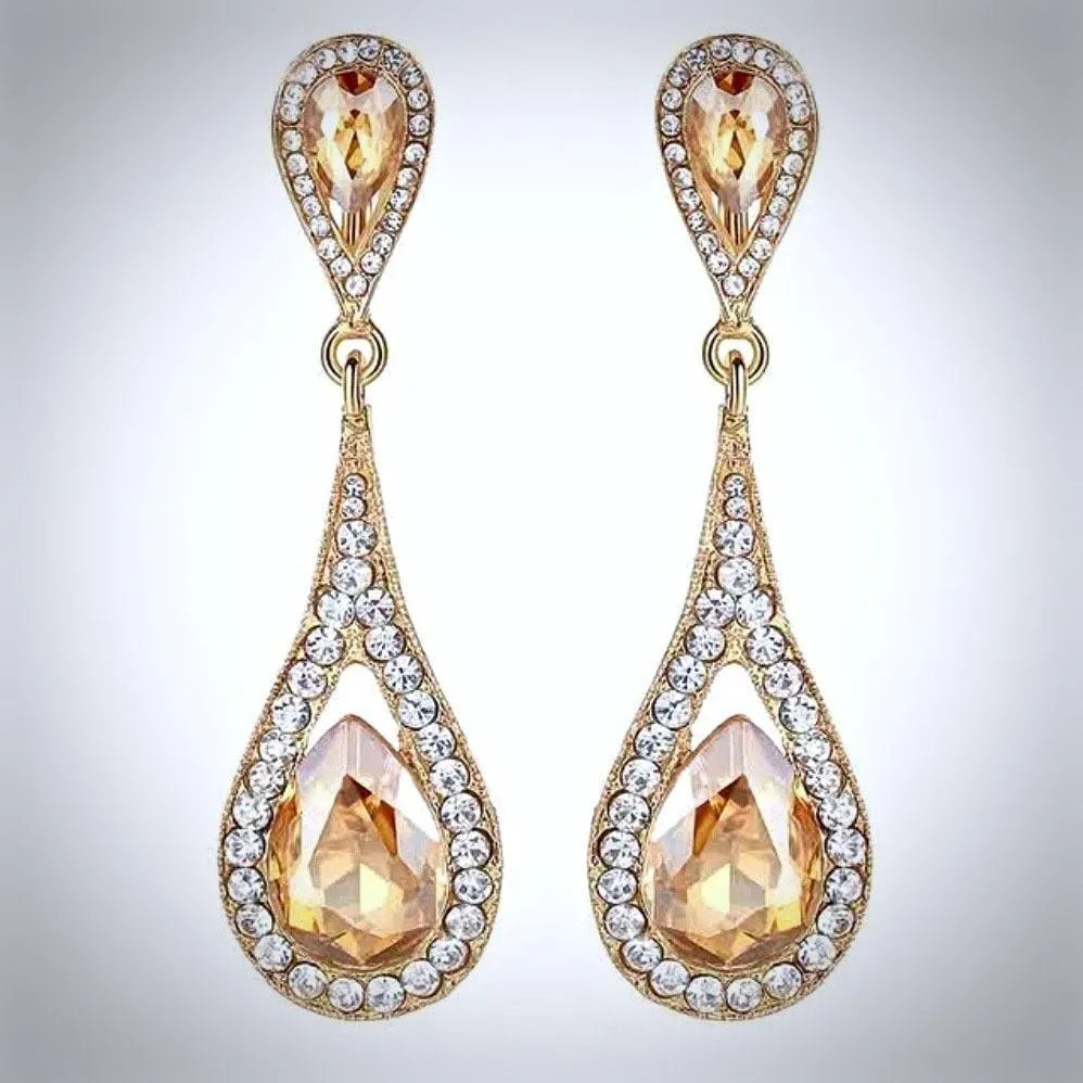 Wedding Jewelry - Crystal Bridal Earrings - More colors available