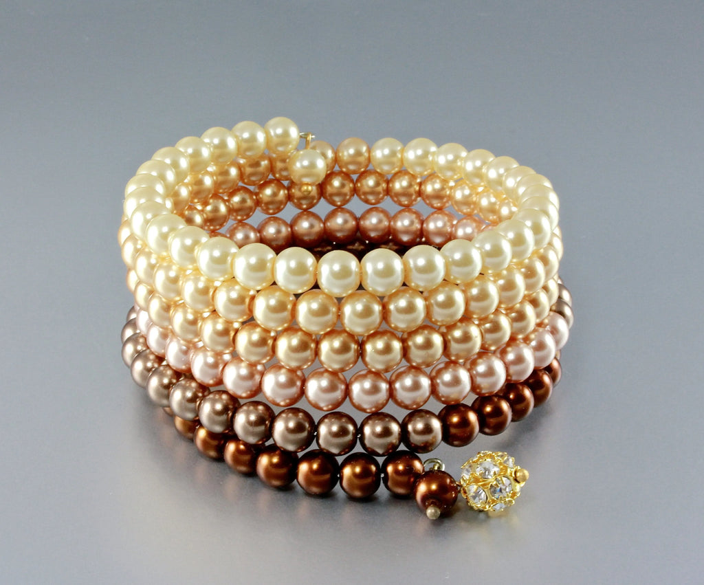 "Symphony" - Ombre Pearl Bracelets 
