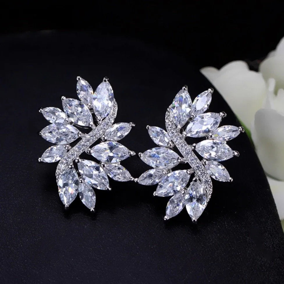 Wedding Jewelry - Cubic Zirconia Bridal Jewelry Set - Available in Silver and Rose Gold