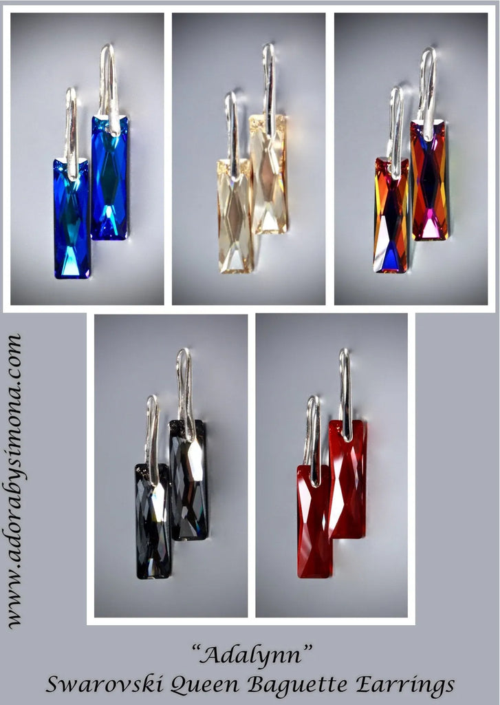 Wedding Jewelry - Swarovski Crystal Bridal Earrings - More Colors