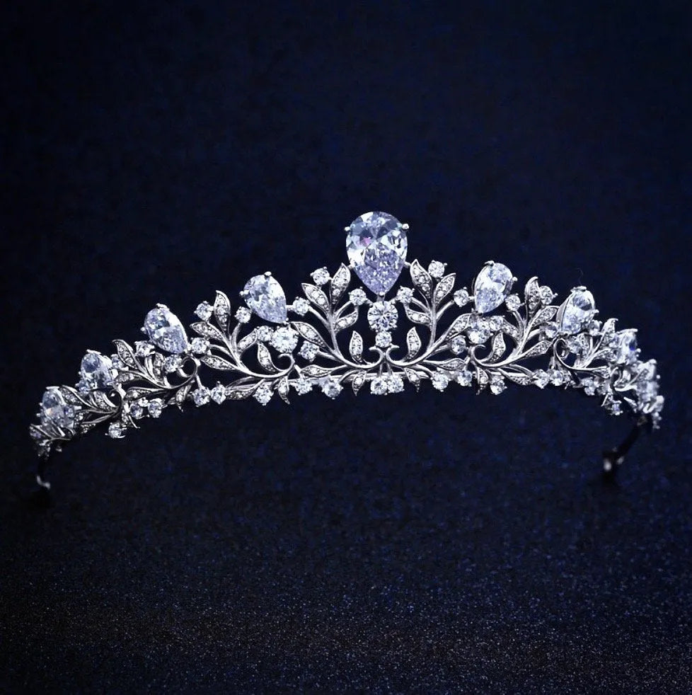 Wedding Hair Accessories - Bridal Cubic Zirconia Tiara