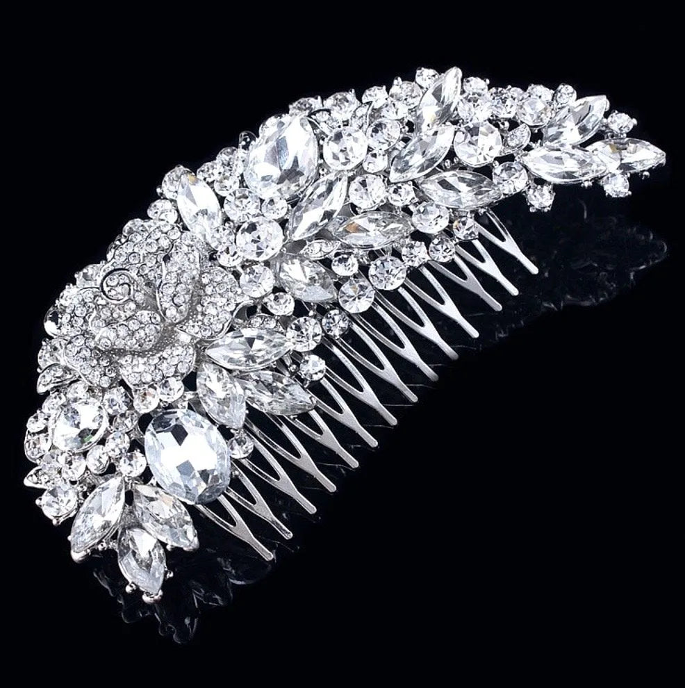 Wedding Hair Accessories - Austrian Crystal Bridal Hair Comb