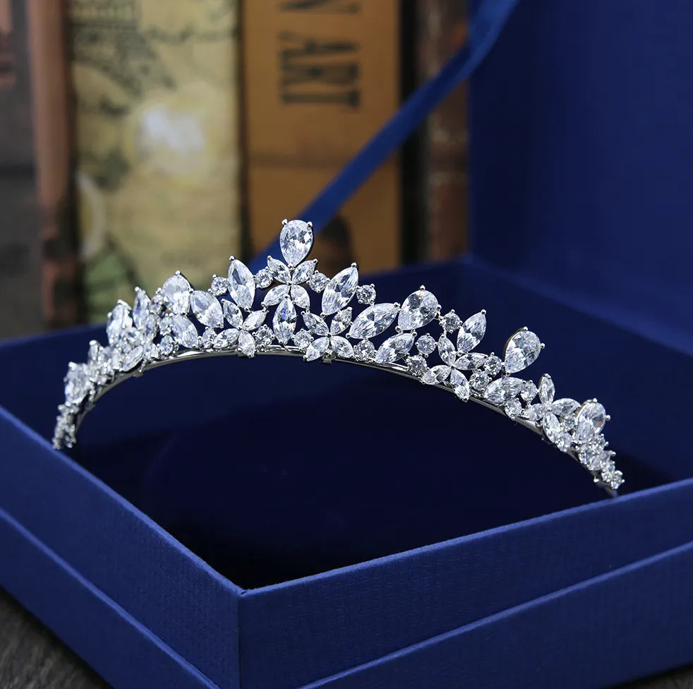 Wedding Hair Accessories - Wedding Cubic Zirconia Tiara