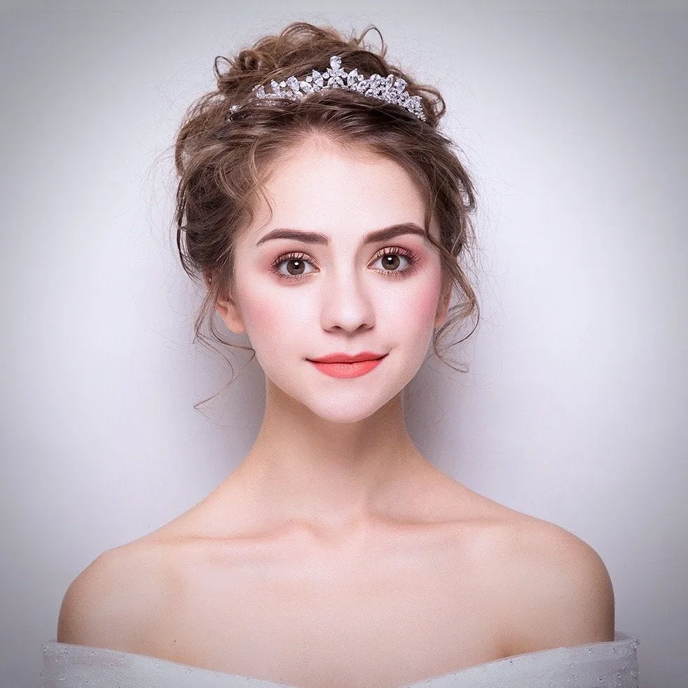 Wedding Hair Accessories - Wedding Cubic Zirconia Tiara