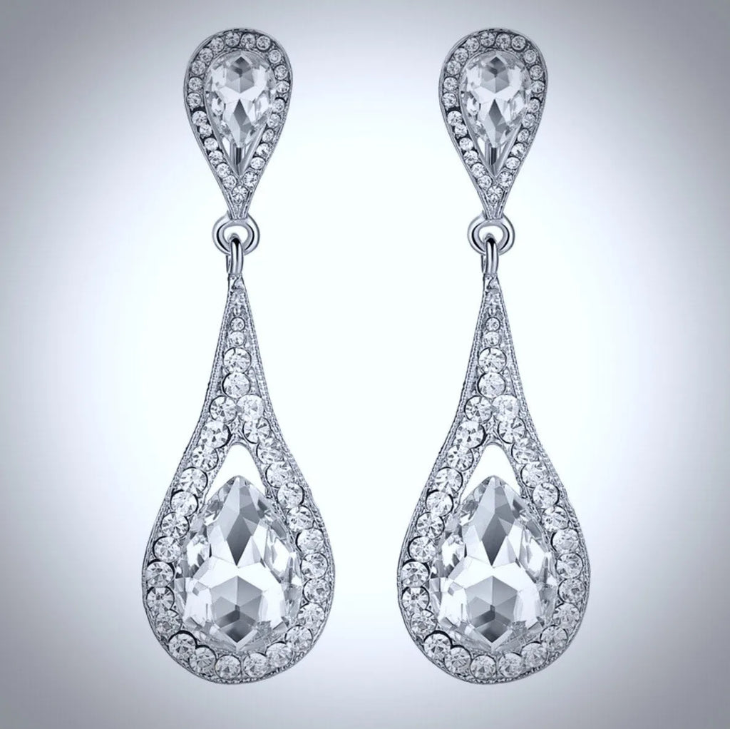 Wedding Jewelry - Crystal Bridal Earrings - More colors available