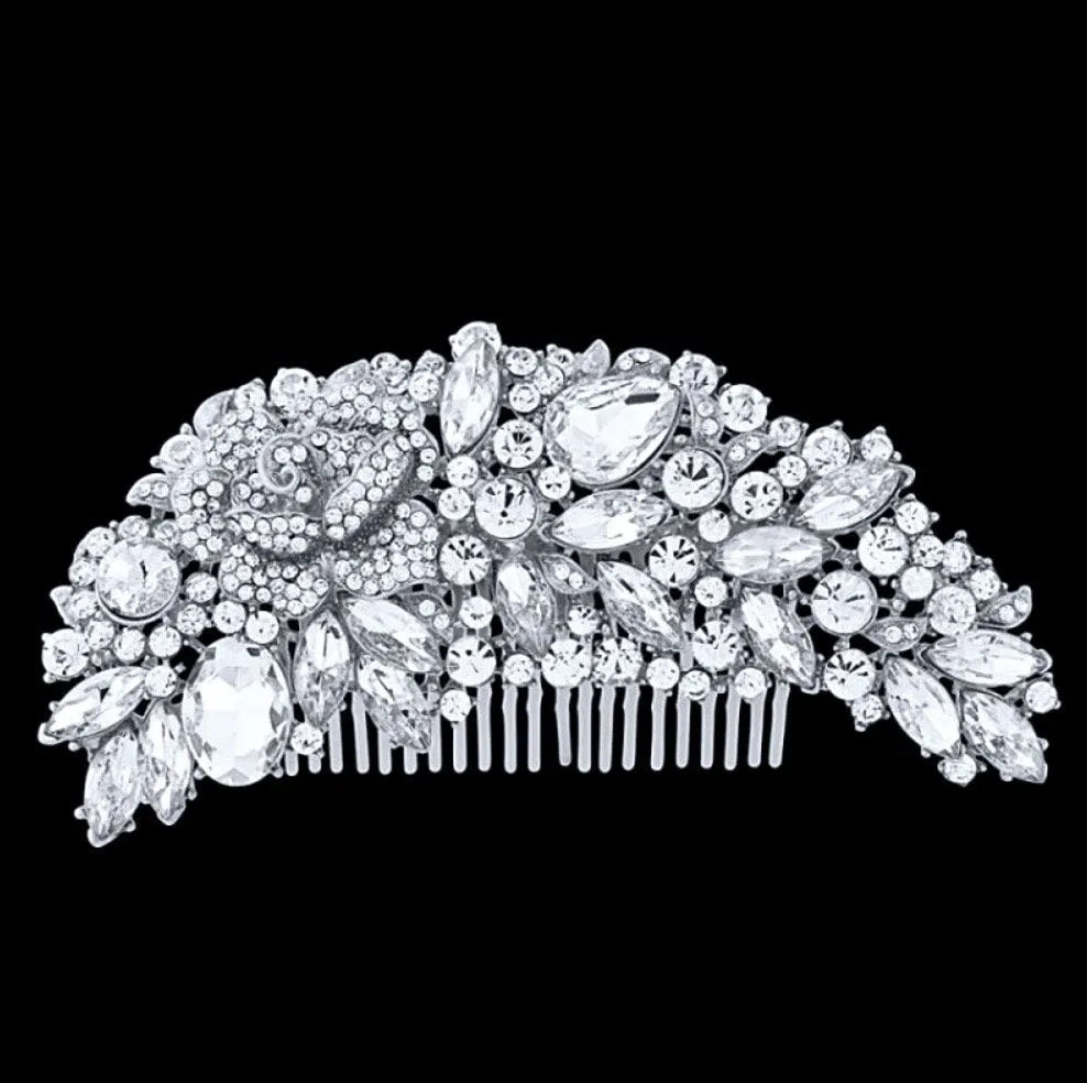Wedding Hair Accessories - Austrian Crystal Bridal Hair Comb