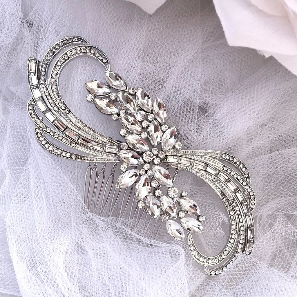 Wedding Hair Accessories - Austrian Crystal Bridal Hair Comb