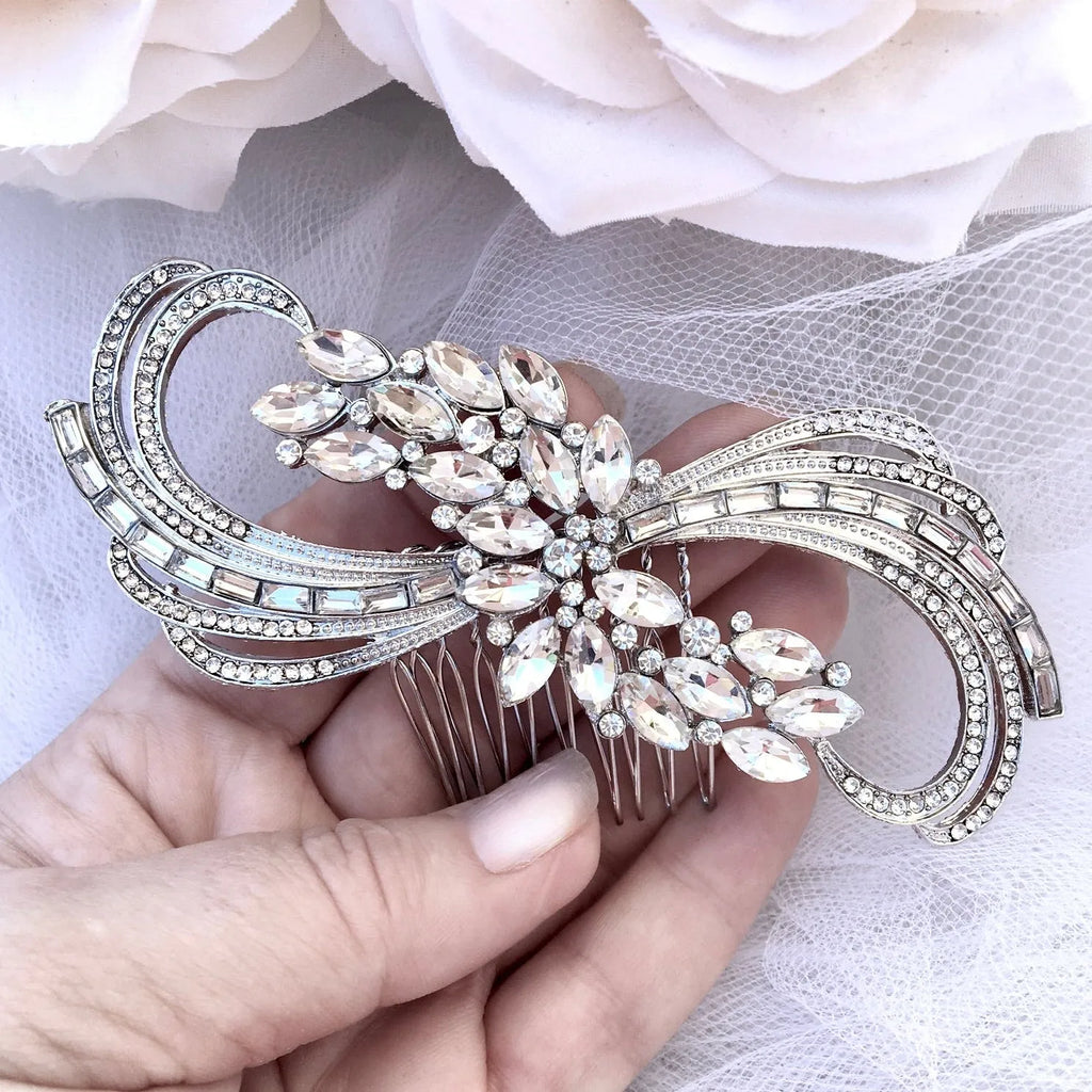 Wedding Hair Accessories - Austrian Crystal Bridal Hair Comb