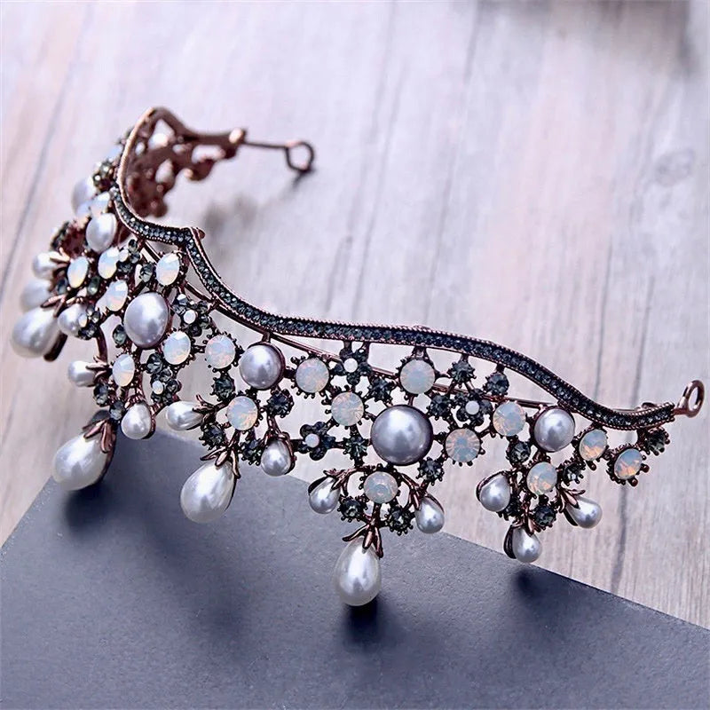 Wedding Hair Accessories - Baroque Vintage Bridal Tiara