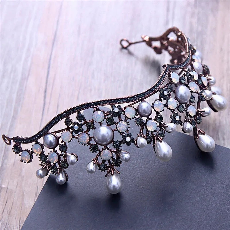 Wedding Hair Accessories - Baroque Vintage Bridal Tiara