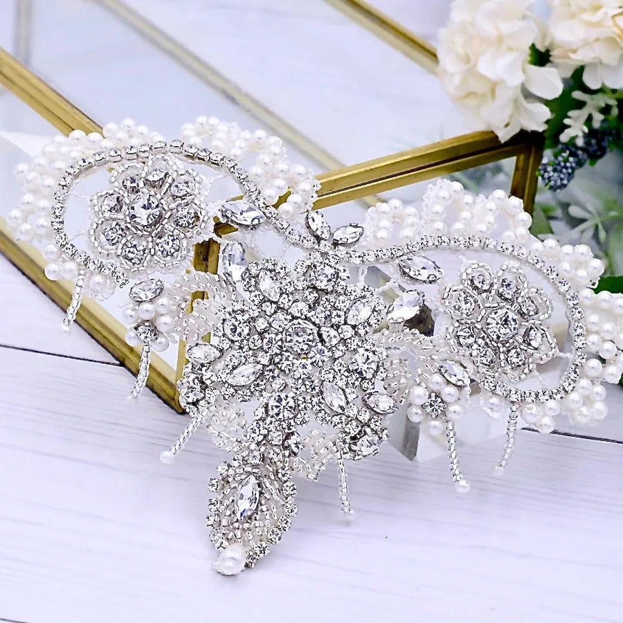 Wedding Accessories - Beaded Lace Wedding Ankle Jewelry, Barefoot Sandals