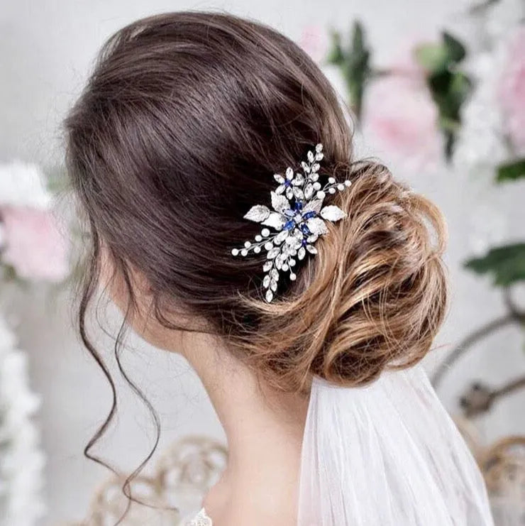 Wedding Hair Accessories - Pearl and Crystal Bridal Hair Comb - More Colors Available