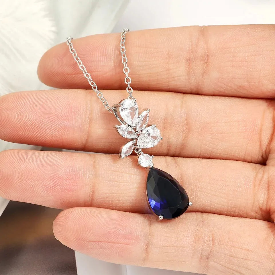 Wedding Jewelry - Cubic Zirconia Bridal Jewelry Set - Available in Silver, Rose Gold and Yellow Gold