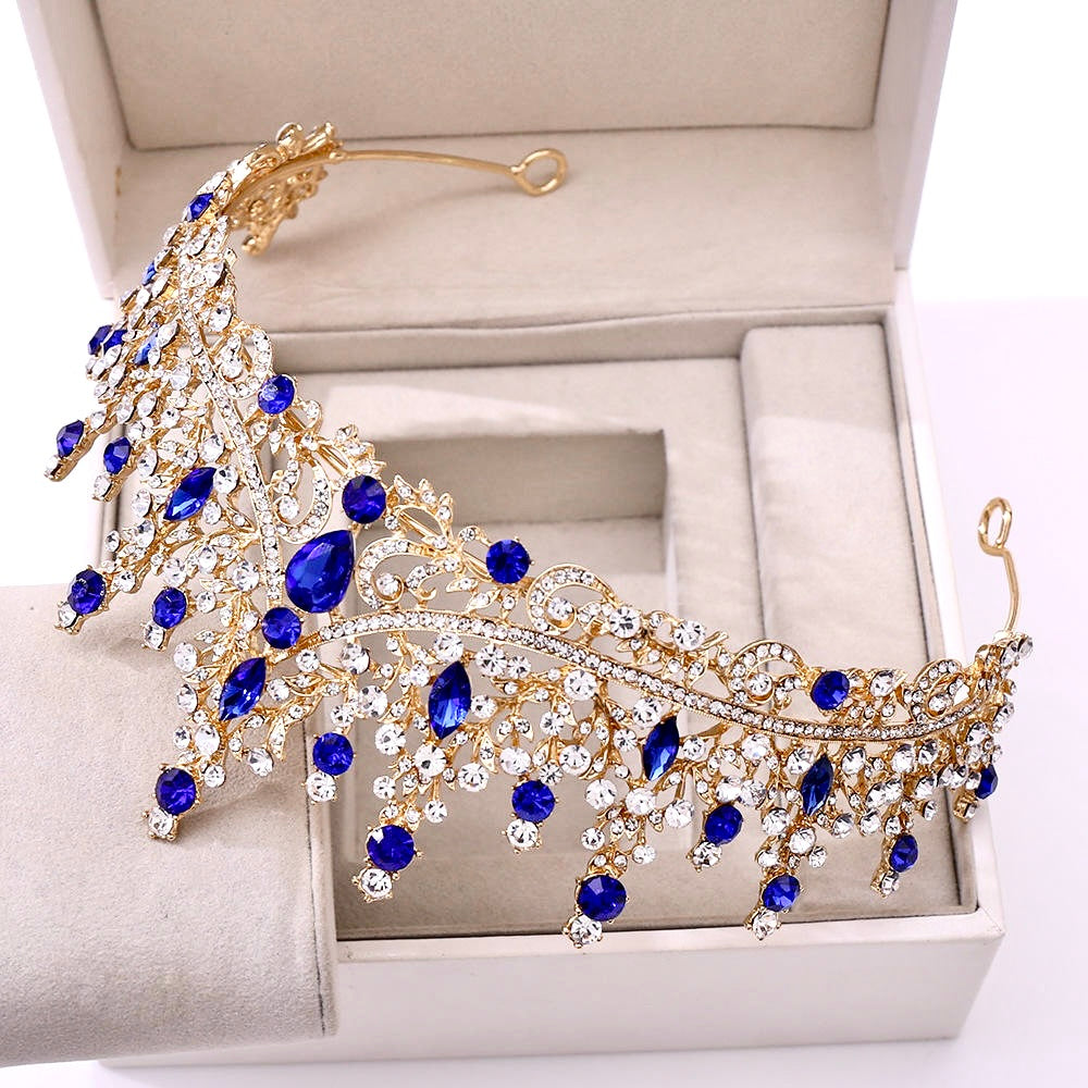 Rosamund - Baroque Bridal Tiara - More Colors