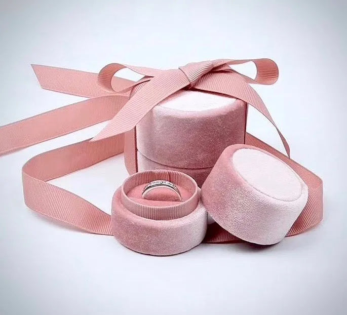 Wedding Accessories - Velvet Ring Box - More Colors Available