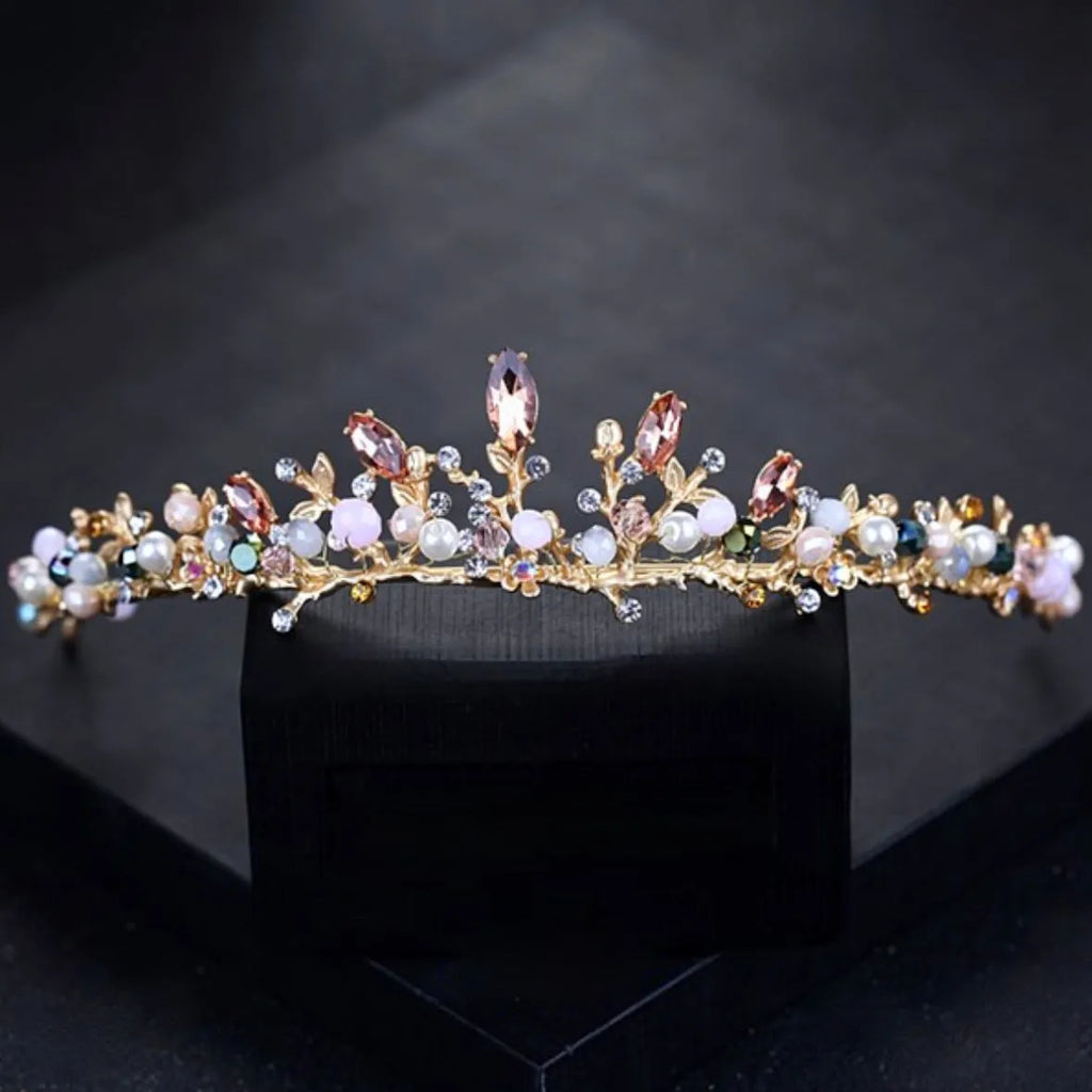 Wedding Hair Accessories - Bohemian Gold Bridal Tiara