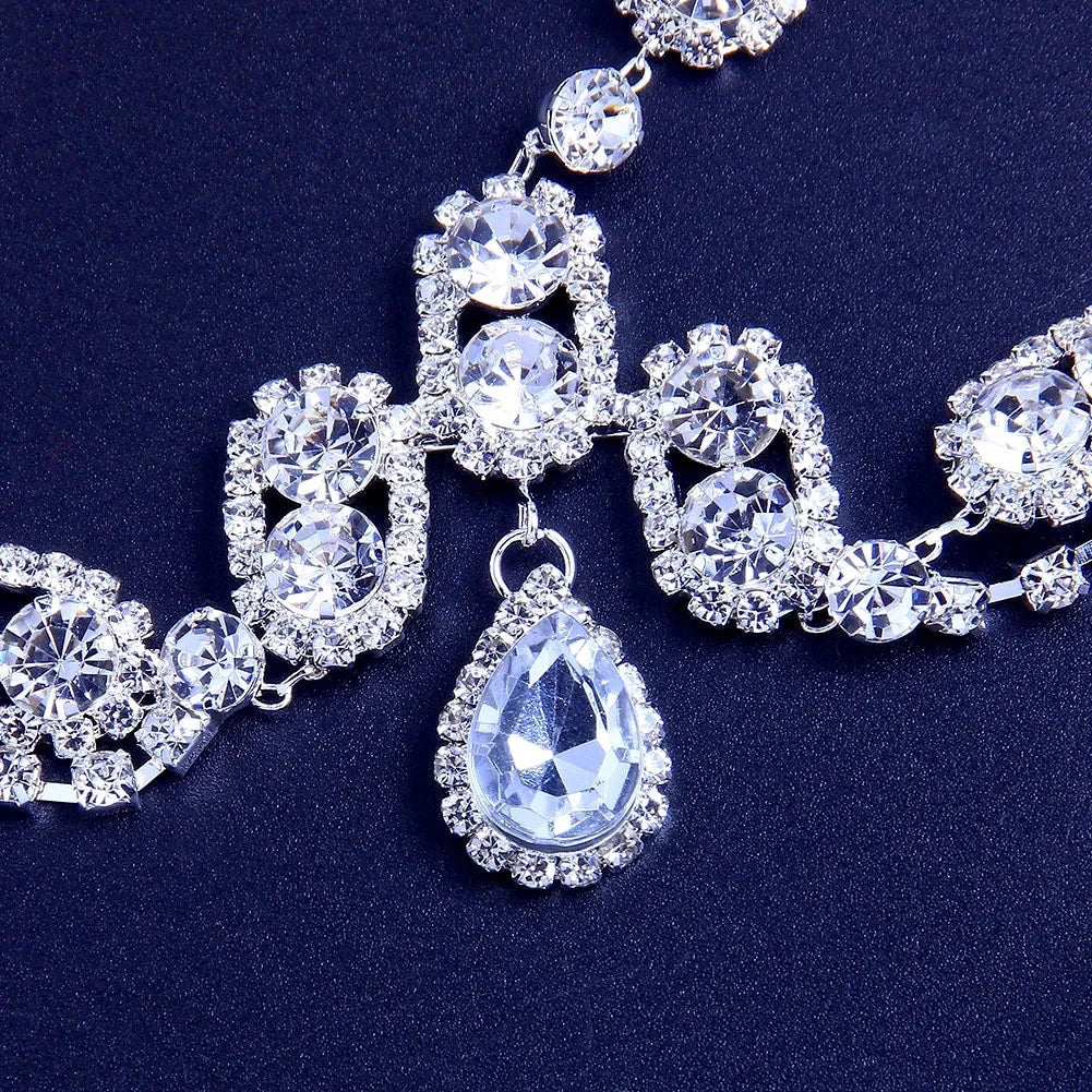 Wedding Hair Accessories - Crystal Bridal Forehead Accessory - Available in Silver and Gold