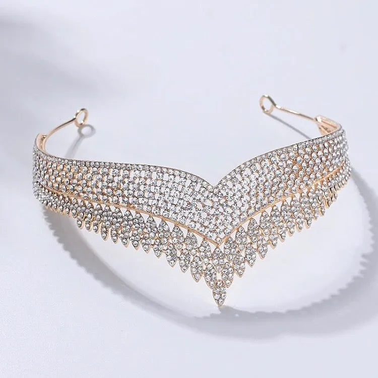 Wedding Jewelry and Accessories - Crystal Bridal Tiara - Available in Gold and Silver