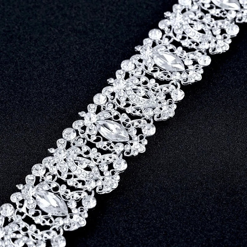 Wedding Hair Accessories - Silver Crystal Bridal Headband
