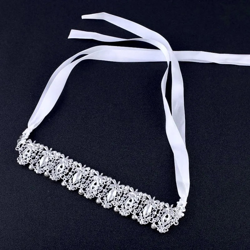 Wedding Hair Accessories - Silver Crystal Bridal Headband