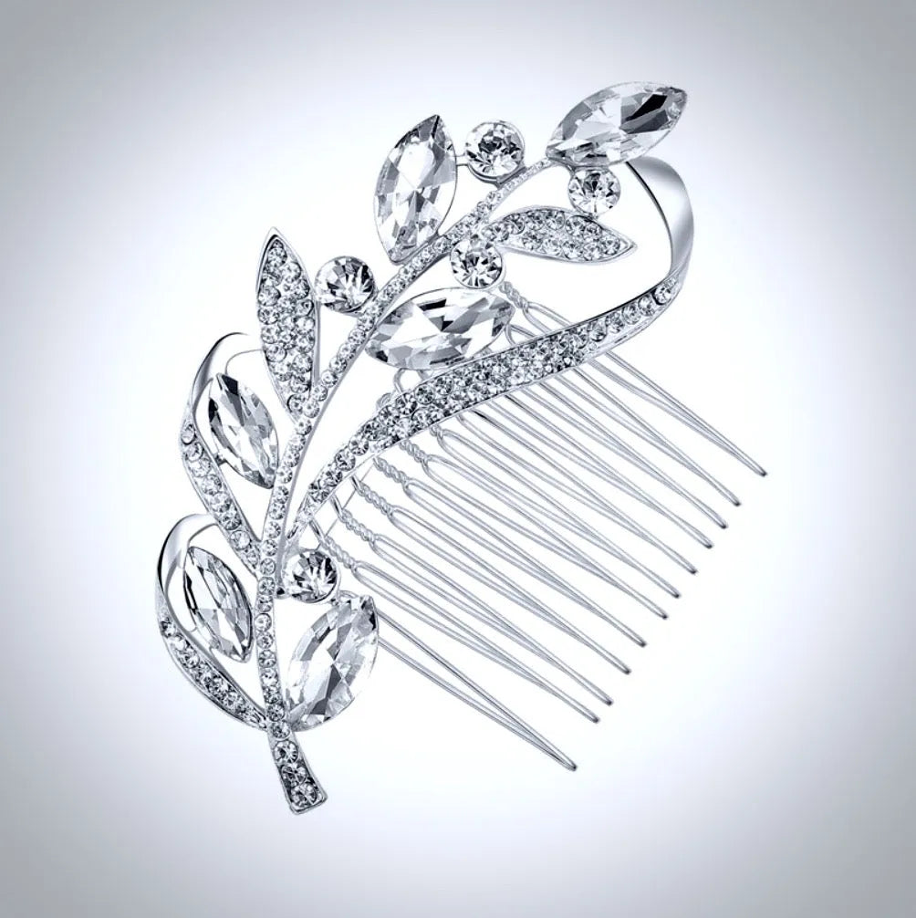 Wedding Hair Accessories - Crystal Bridal Hair Comb - Available in Silver and Gold