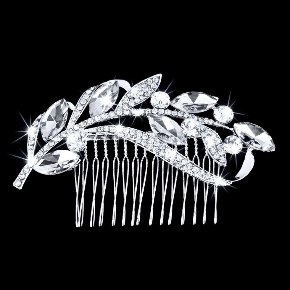 Wedding Hair Accessories - Crystal Bridal Hair Comb - Available in Silver and Gold