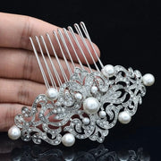 Bridal Hair Accessory, Deco Glam Bridal Hair Comb, Crystal, Pearl, Couture, NWT Amazon.com : Unsutuo Crystal Bride Wedding Hair Comb Silver  main image 4