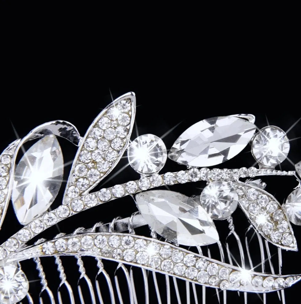 Wedding Hair Accessories - Crystal Bridal Hair Comb - Available in Silver and Gold