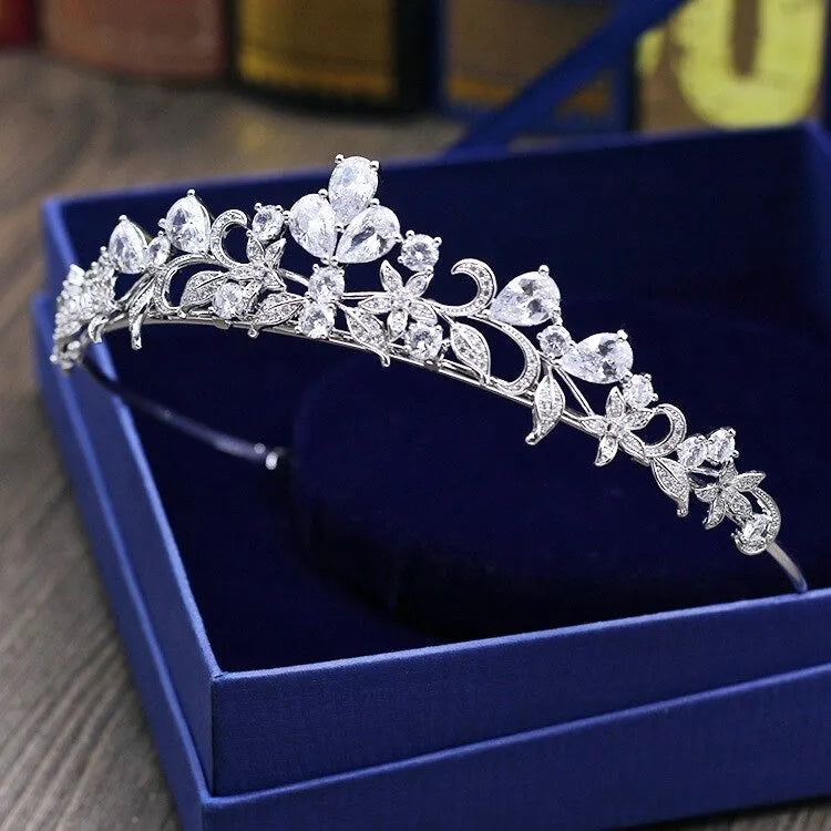 Wedding Hair Accessories - Cubic Zirconia Bridal Tiara