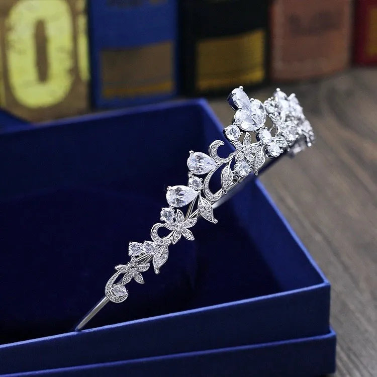 Wedding Hair Accessories - Cubic Zirconia Bridal Tiara
